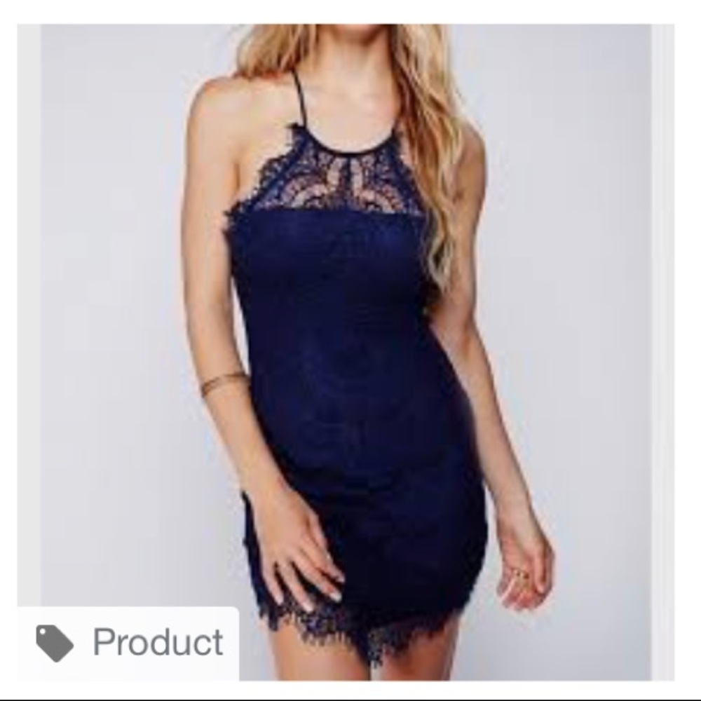 Free people lace dress -purple/blue - Picture 2 of 2